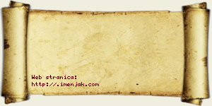 Isidor Jazački vizit kartica